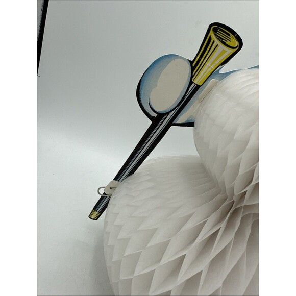 Beistle Snowman Honeycomb Die Cut Double Sided Christmas Frosty 1979 Vintage - Picture 13 of 16